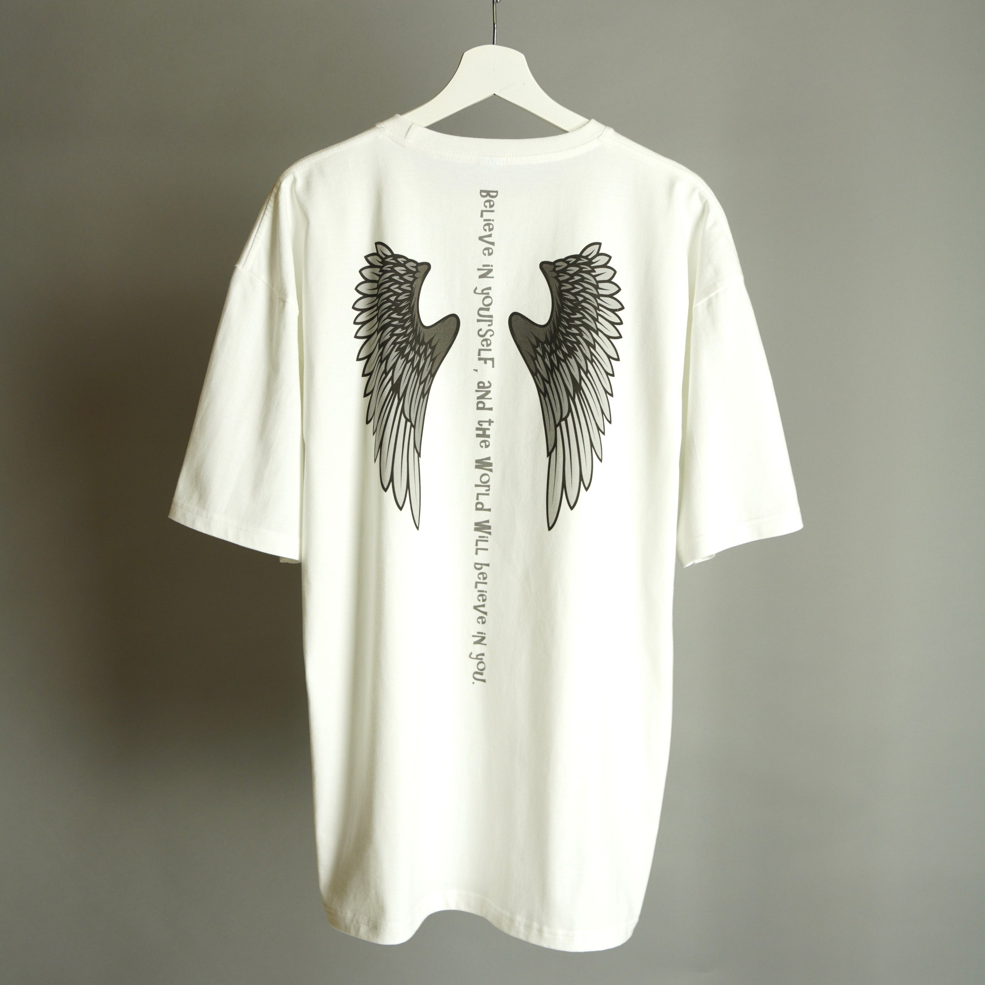 WINGS バックプリント半袖Tシャツ