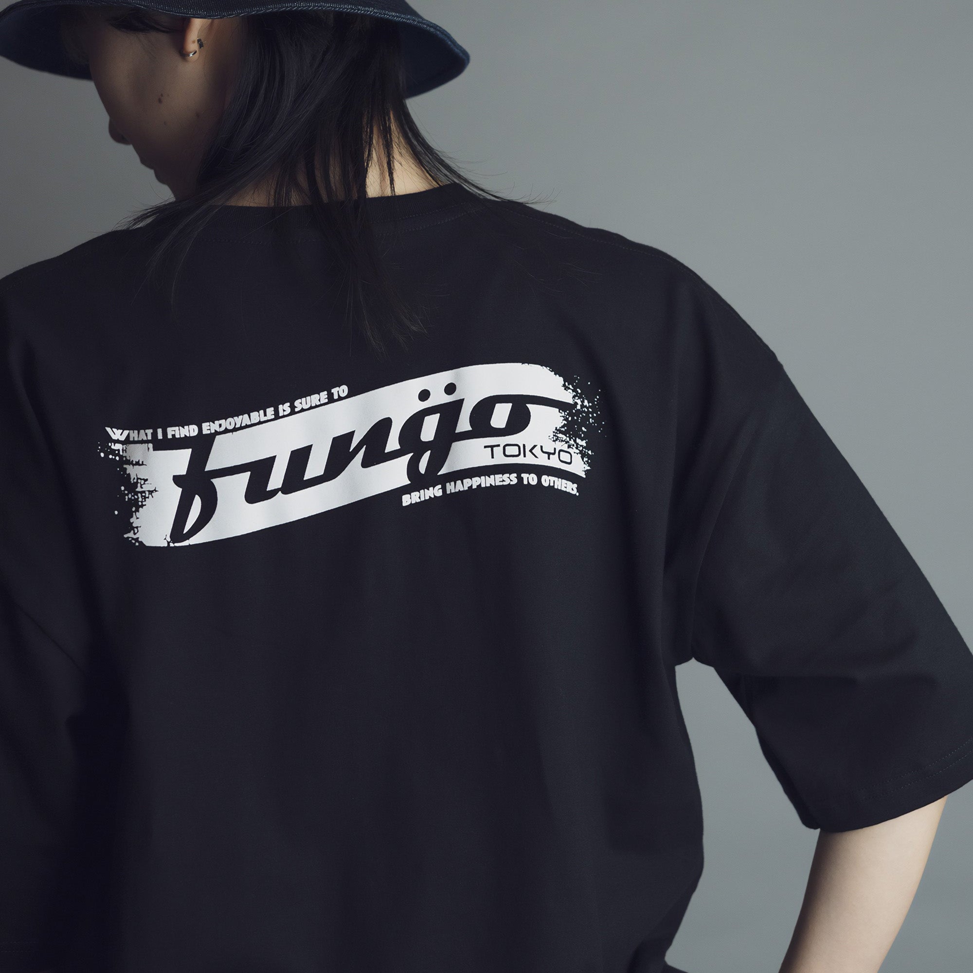 WAVE LOGO バックプリント半袖Tシャツ